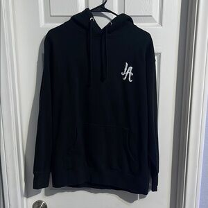 Black Hoodie with Embroidered Logo